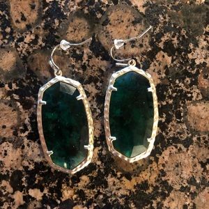 Green & Gold Kendra Scott earrings